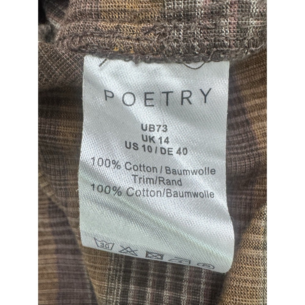 Poetry  Brown Womens corduroy Dress Size 10 - Picture 16 of 16